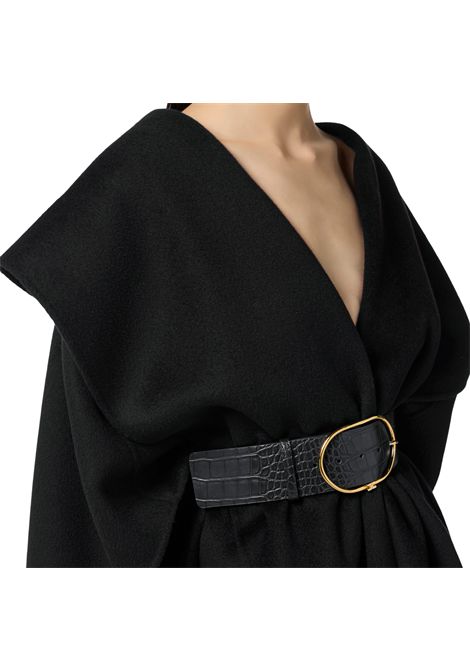 Mantella in panno di lana double ELISABETTA FRANCHI | Cappotti | CP67D56E2110